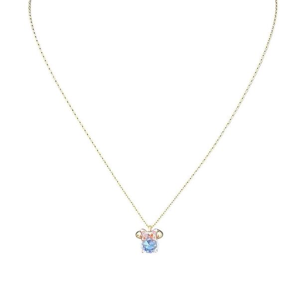 NWT New Kate Spade NY x Disney Collab Minnie Mouse Crystal Mini Pendant Necklace - Picture 7 of 10